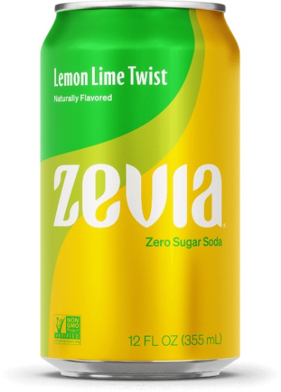 Lemon Lime Twist Soda, Zero Calorie Soda