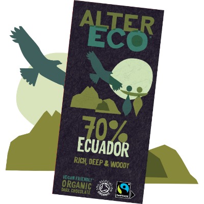 Organic Dark Chocolate, 70% Ecuador