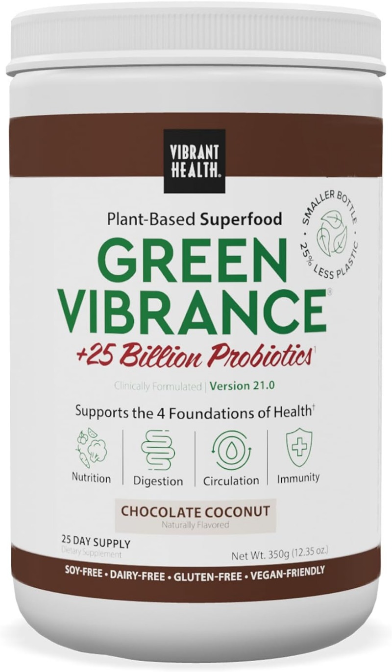 Green Vibrance Powder, Chocolate Coconut