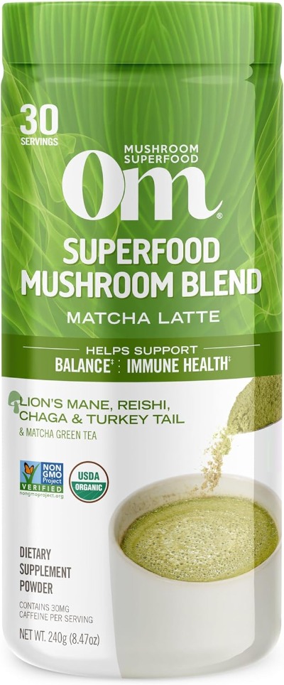 Superfood Mushroom Blend Matcha Latte