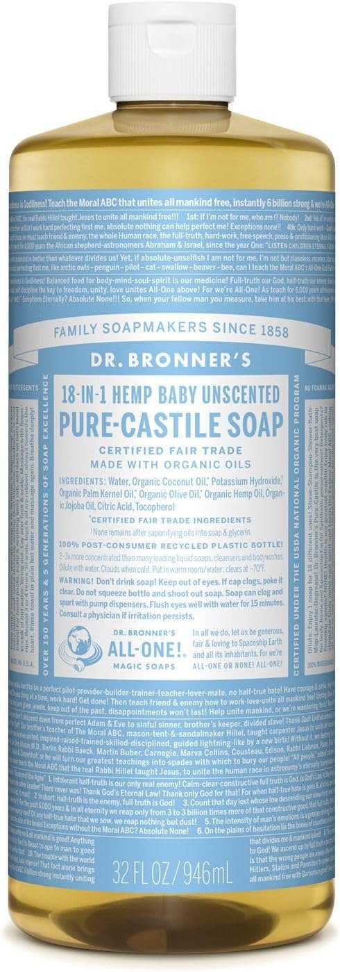 Organic Castile Liquid Soap Baby Unscented