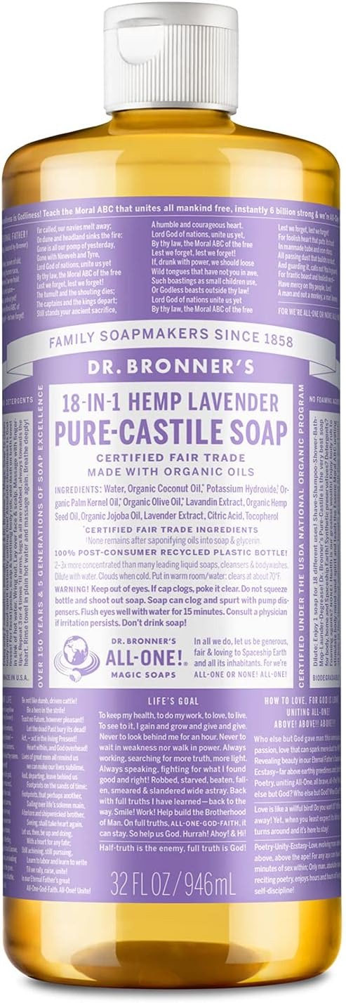 Organic Castile Liquid Soap Lavender