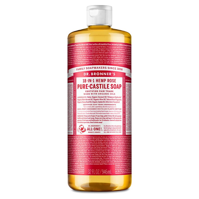Organic Castile Liquid Soap Rose