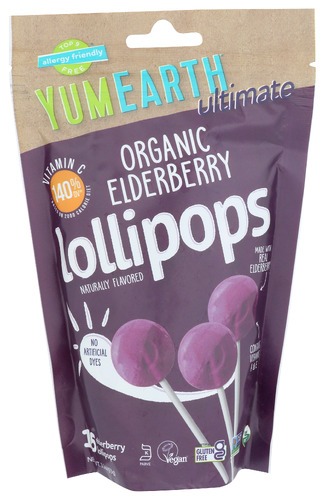 Organic Elderberry Lollipops
