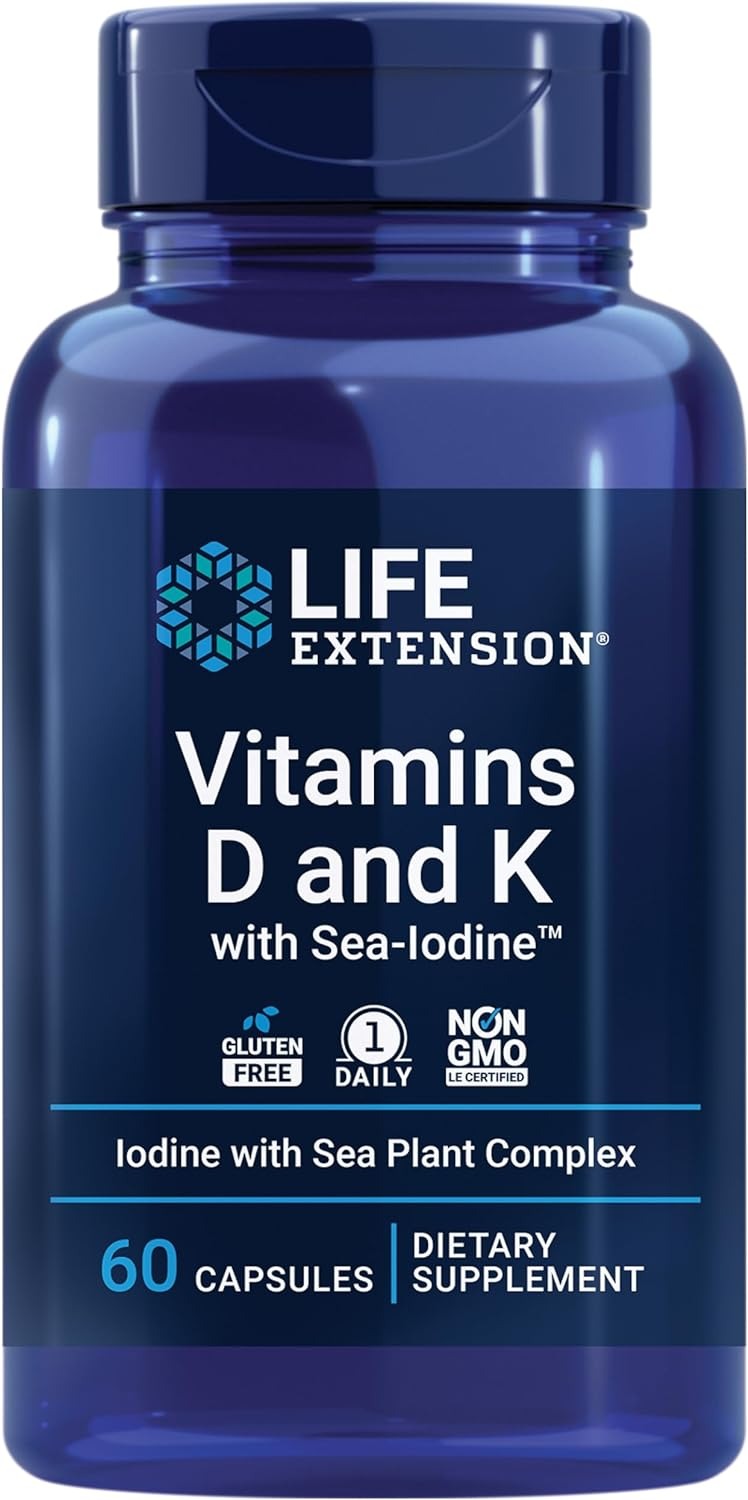 Vitamins D and K with Sea-Iodine