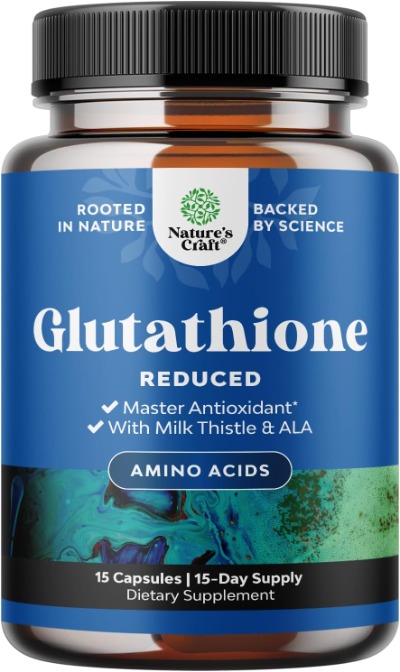 Reduced Glutathione Supplement with Milk Thistle