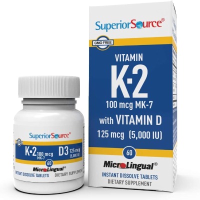 K2 (MK-7) 100mcg + Vitamin D 5000IU