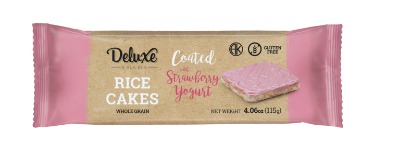 Coated Rice Cake Strawberry Yogurt